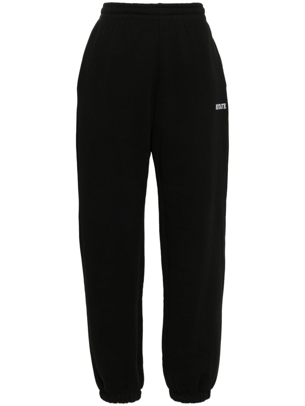 Logo-embroidered track pants - Black