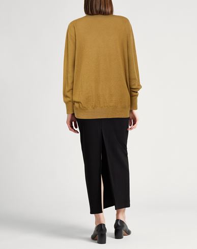 Chocolat Woman Sweater Mustard Size L Merino Wool, Cashmere