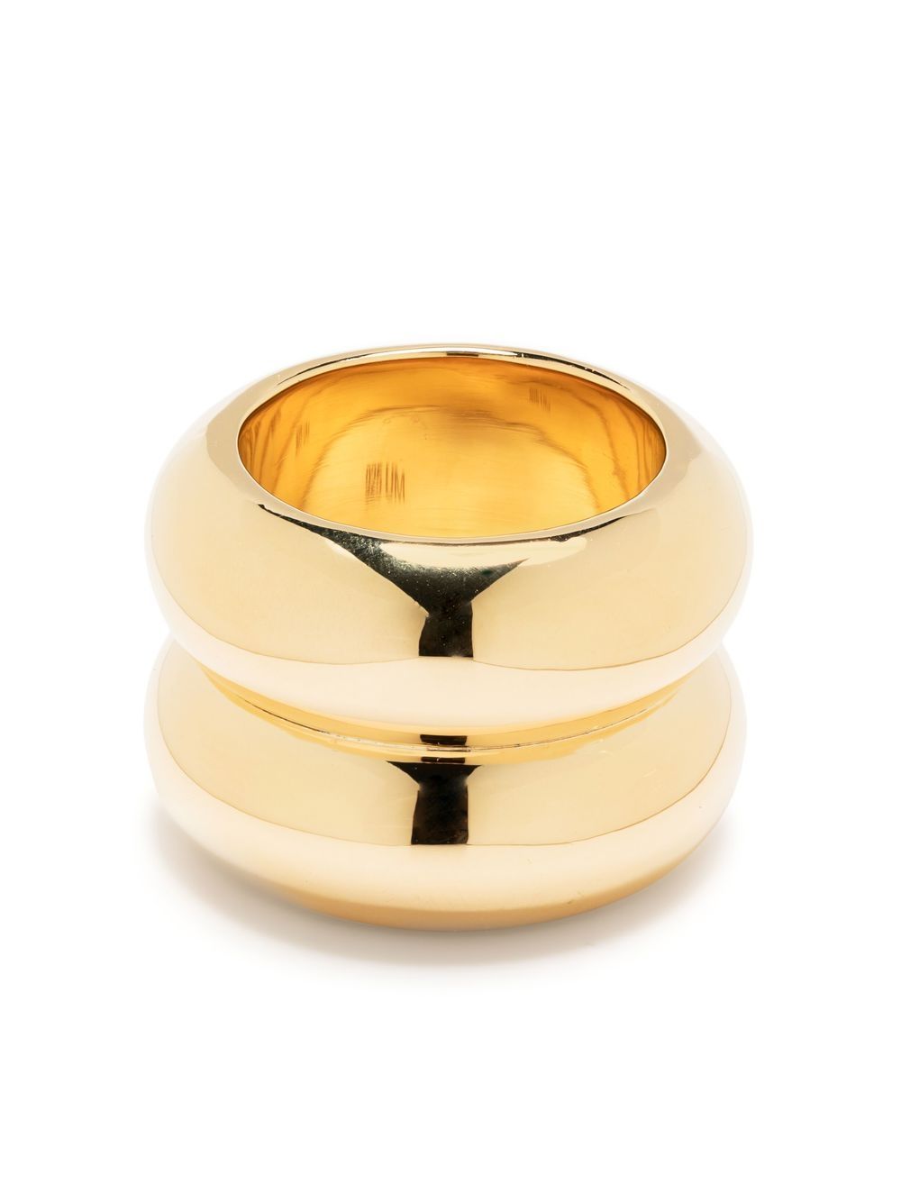 Breve double-band ring - Gold