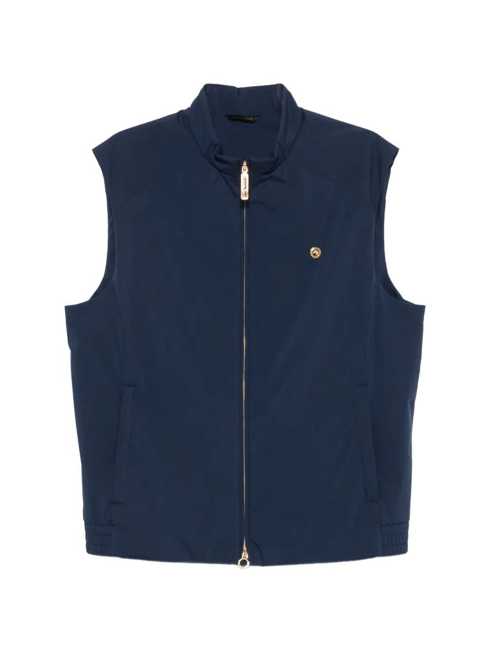 Logo-Detail Gilet — Navy