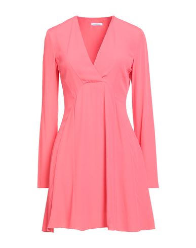 Woman Mini dress Coral Size 8 Viscose
