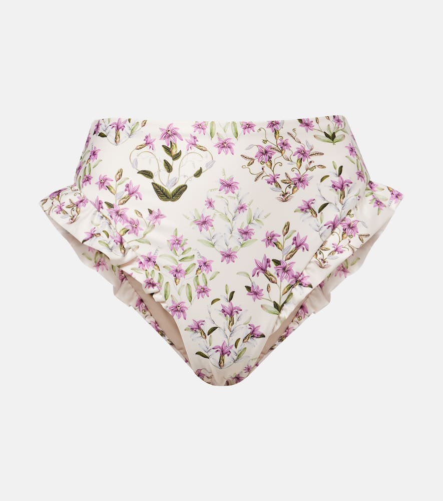 Agua by Agua Bendita Jengibre floral ruffled bikini bottoms
