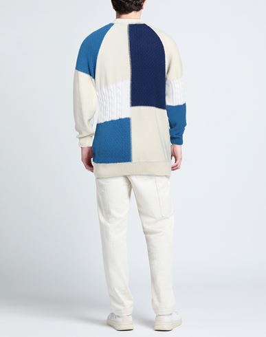 Garment Workshop Man Sweater Cream Size XL Cotton