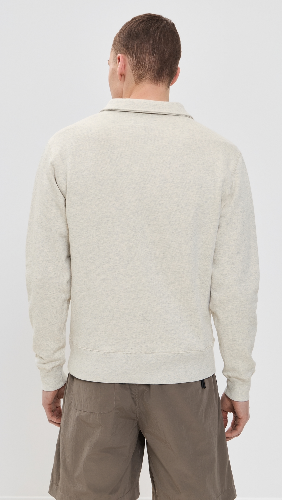Knickerbocker 50s Quarter Zip Sweatshirt Oat Grey