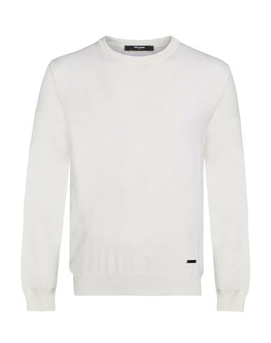 Man Sweater Cream Size L Acrylic, Merino Wool, Elastane