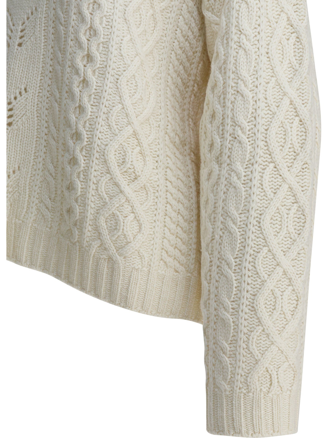Sandbeige Strickwaren