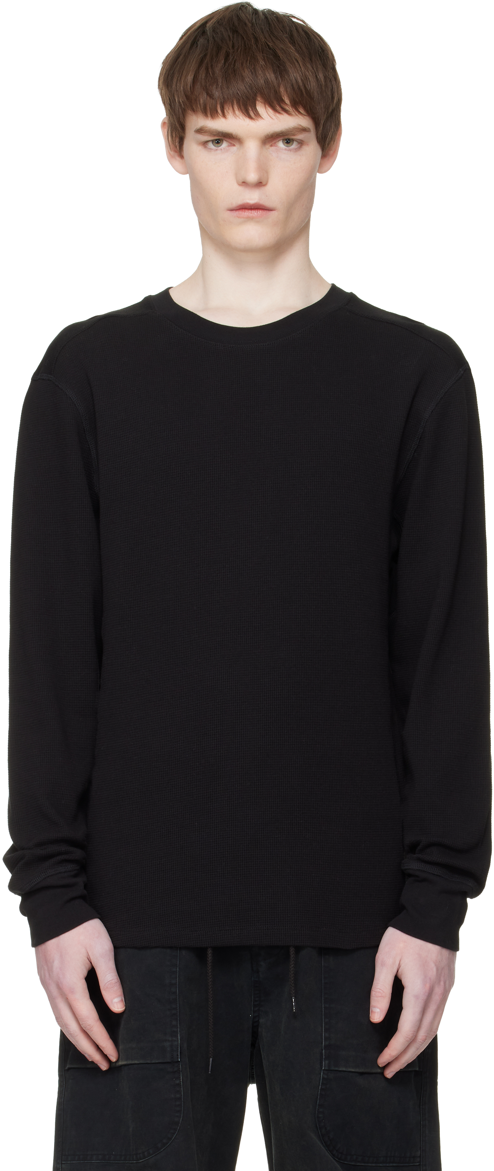 Black Thermal Long Sleeve T-shirt