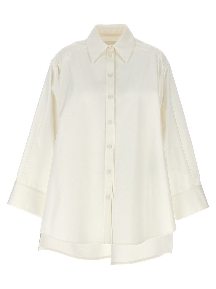 -Cut-Out Armholesque Shirt Camicie Bianco-Donna