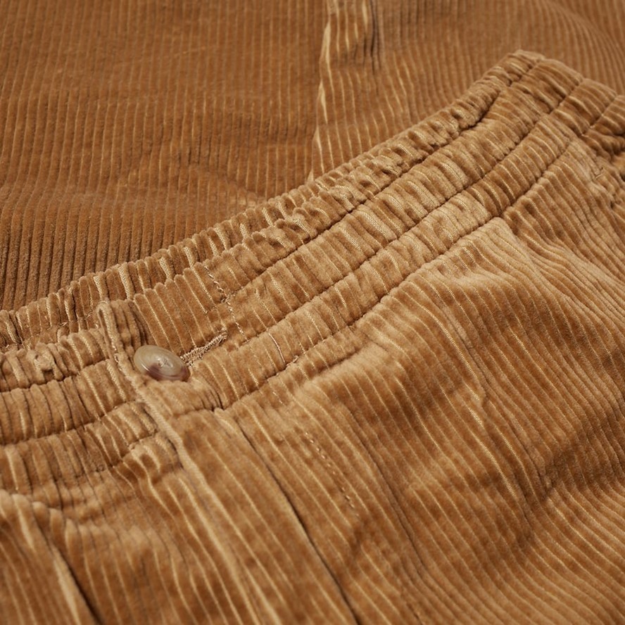 Corduroy slim-cut chinos - Brown