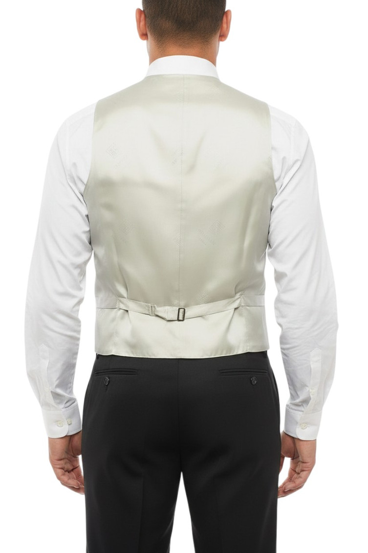 Light Grey Solid Waistcoat