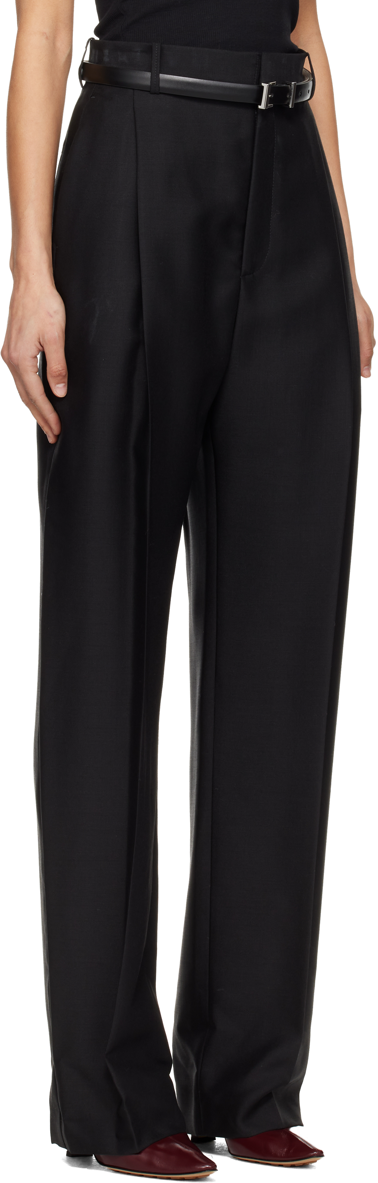 Black Light Mid Rise Trousers