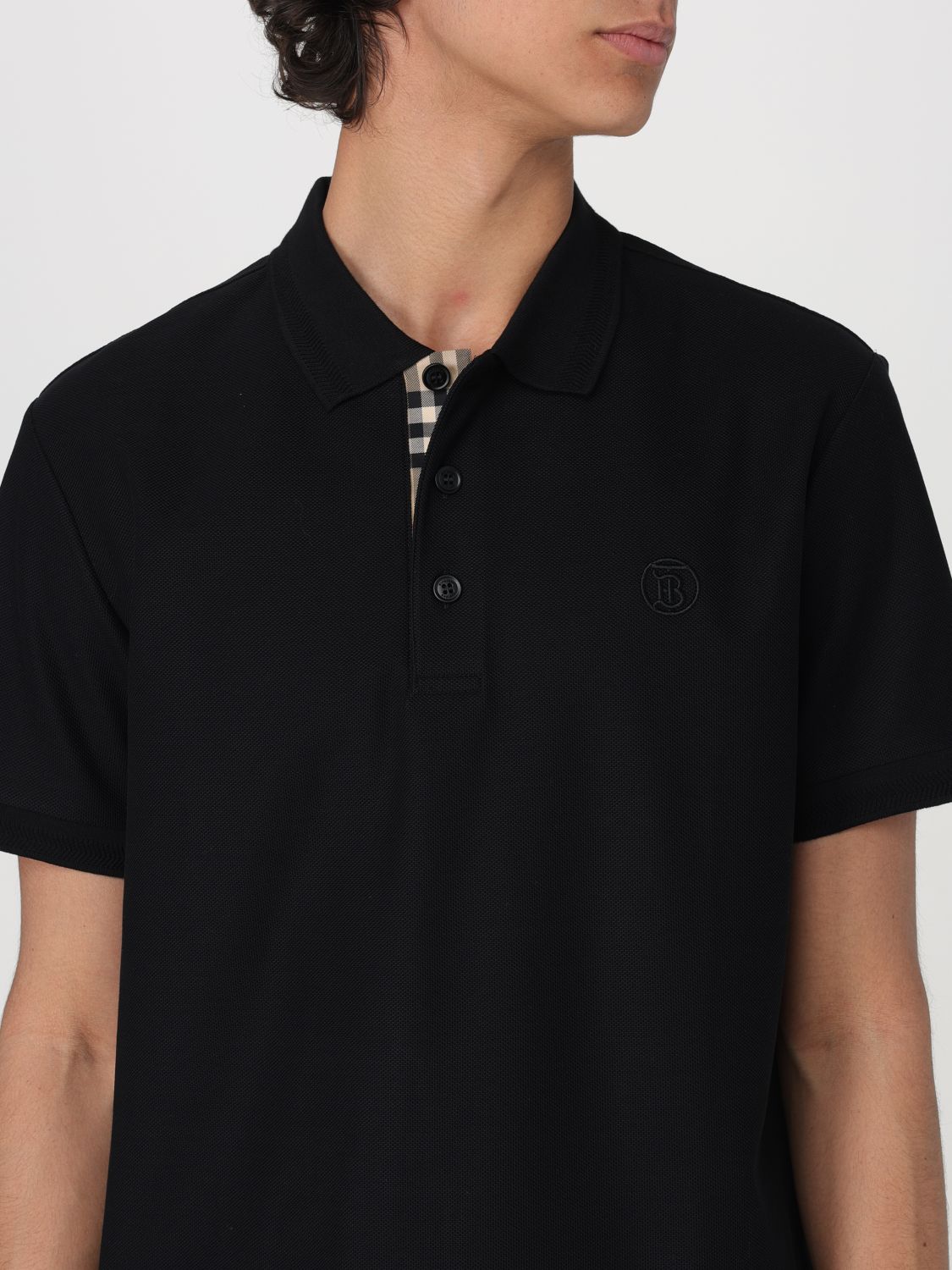 Polo Shirt Men color Black