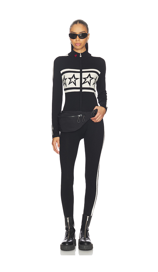 Perfect Moment Apres Team Jumpsuit in Black,White. M. Also in L, S