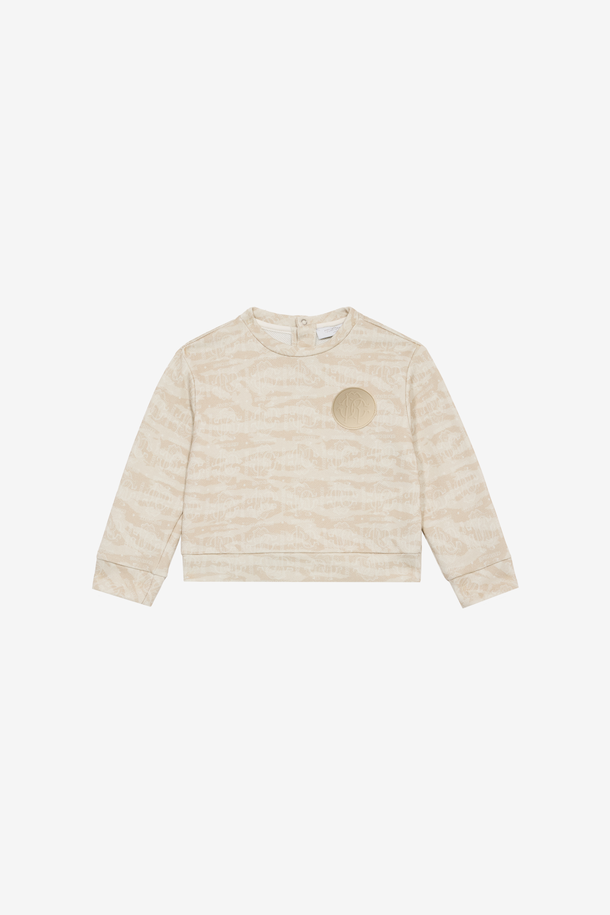 Sweatshirt With Rc Monogram And Tiger Skin Print - Male Baby Boys (6m