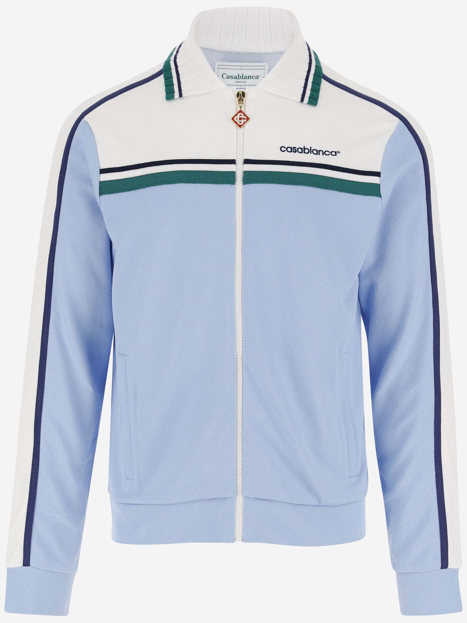 Cotton Blend Jacket With Logo