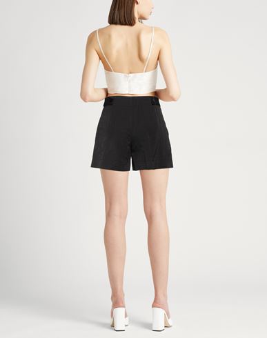 Woman Shorts & Bermuda Shorts White Size M Polyester, Linen