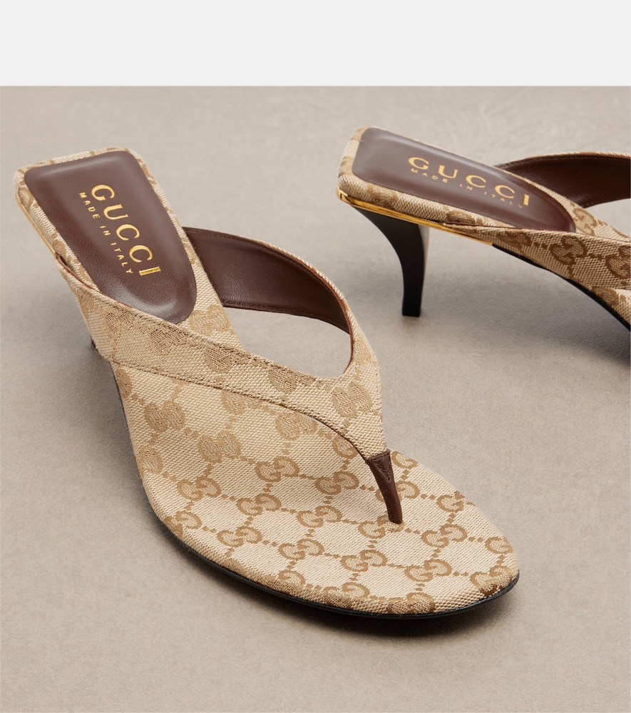 Vittoria GG canvas thong sandals