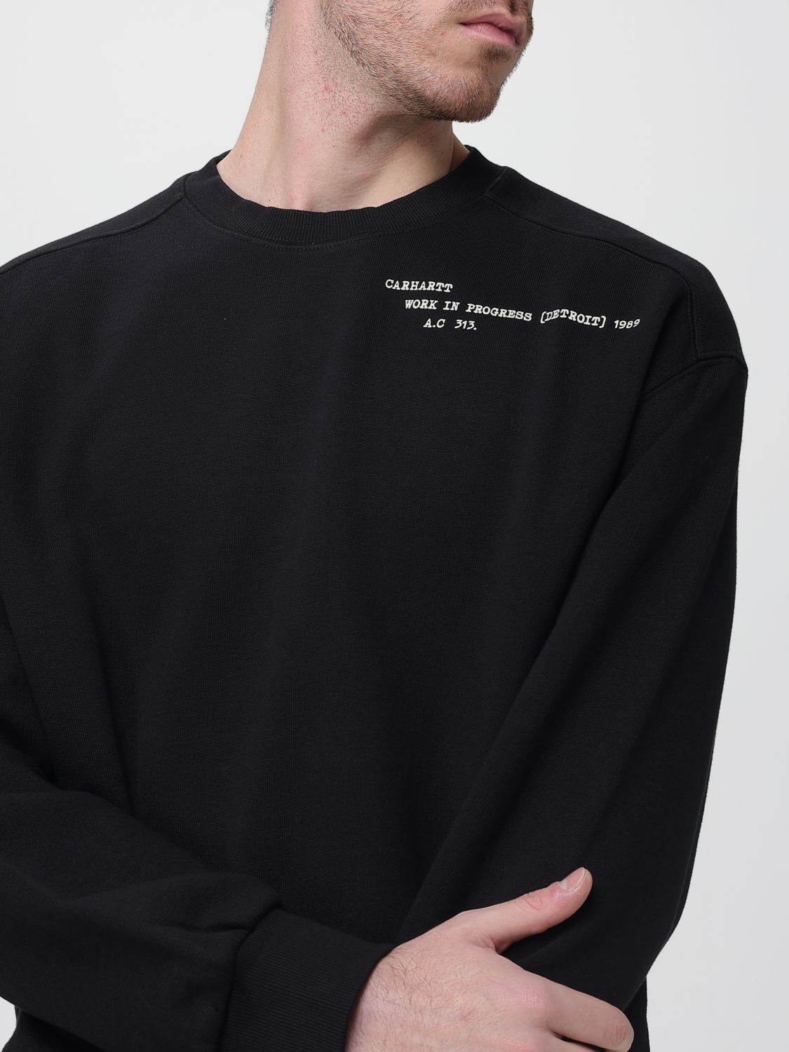 Sweatshirt Men color Black