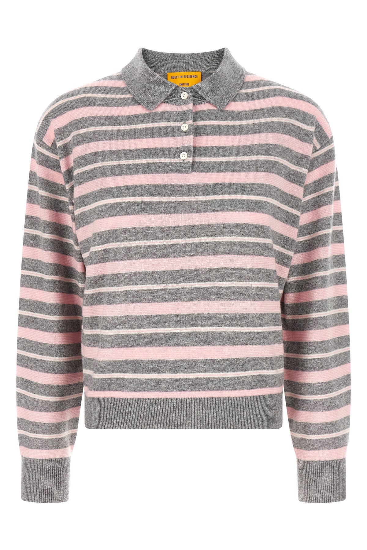 'Clloegiate Stripe Polo' Sweater