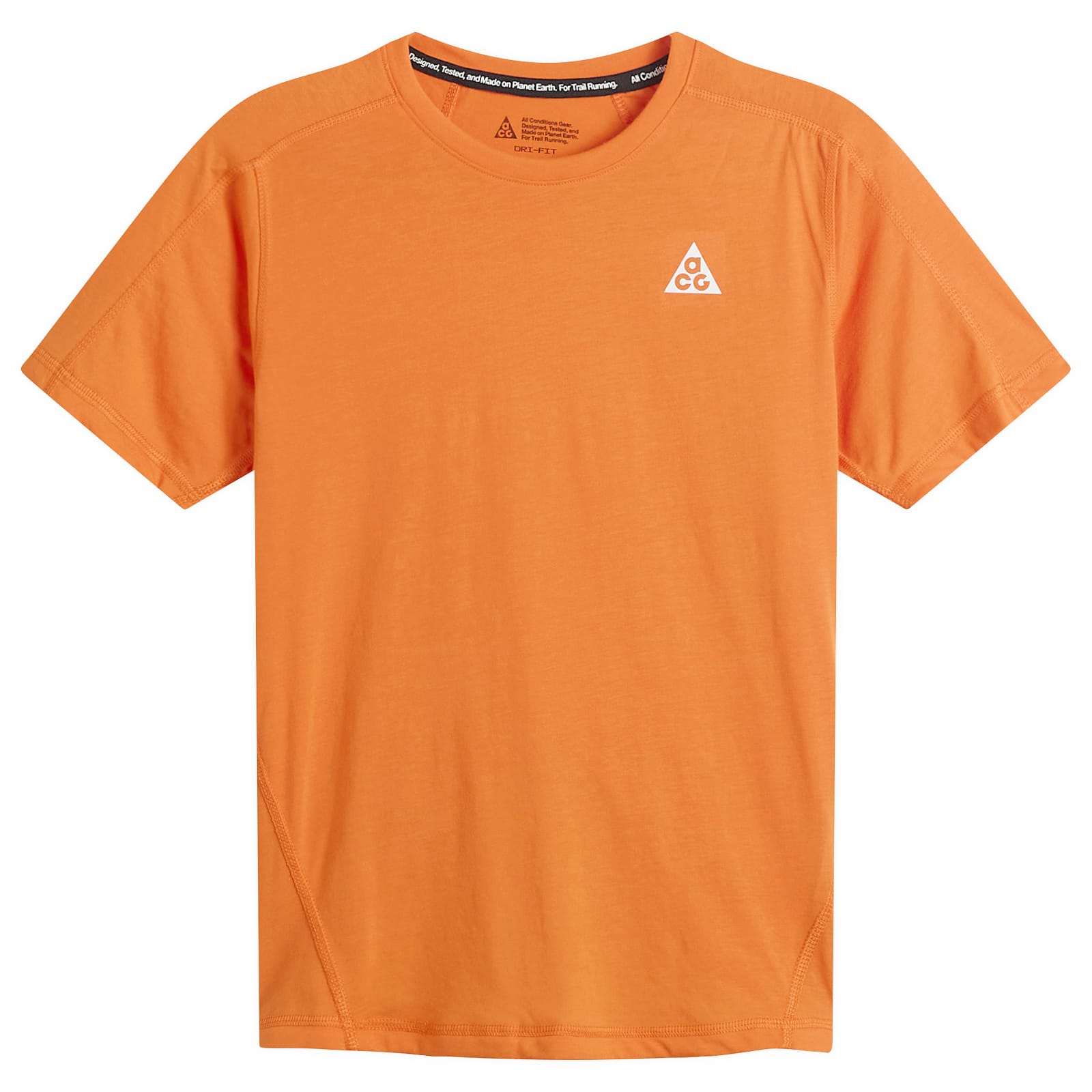 Women s ACG Dri-FIT Short-Sleeve Trail Running Top Safety Orange