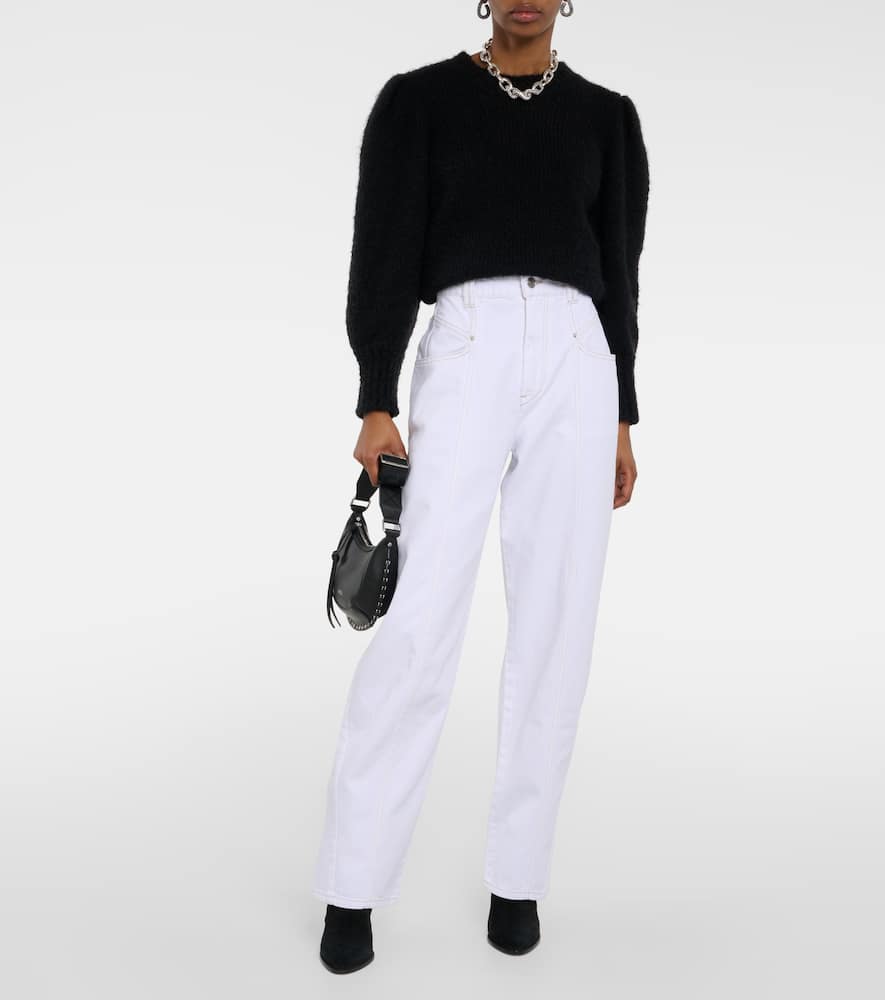 Vetan high-rise wide-leg jeans