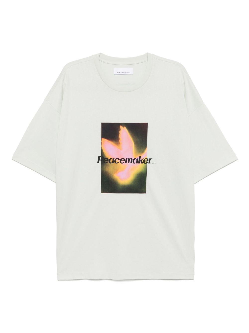 Bird-printed T-shirt - Blue