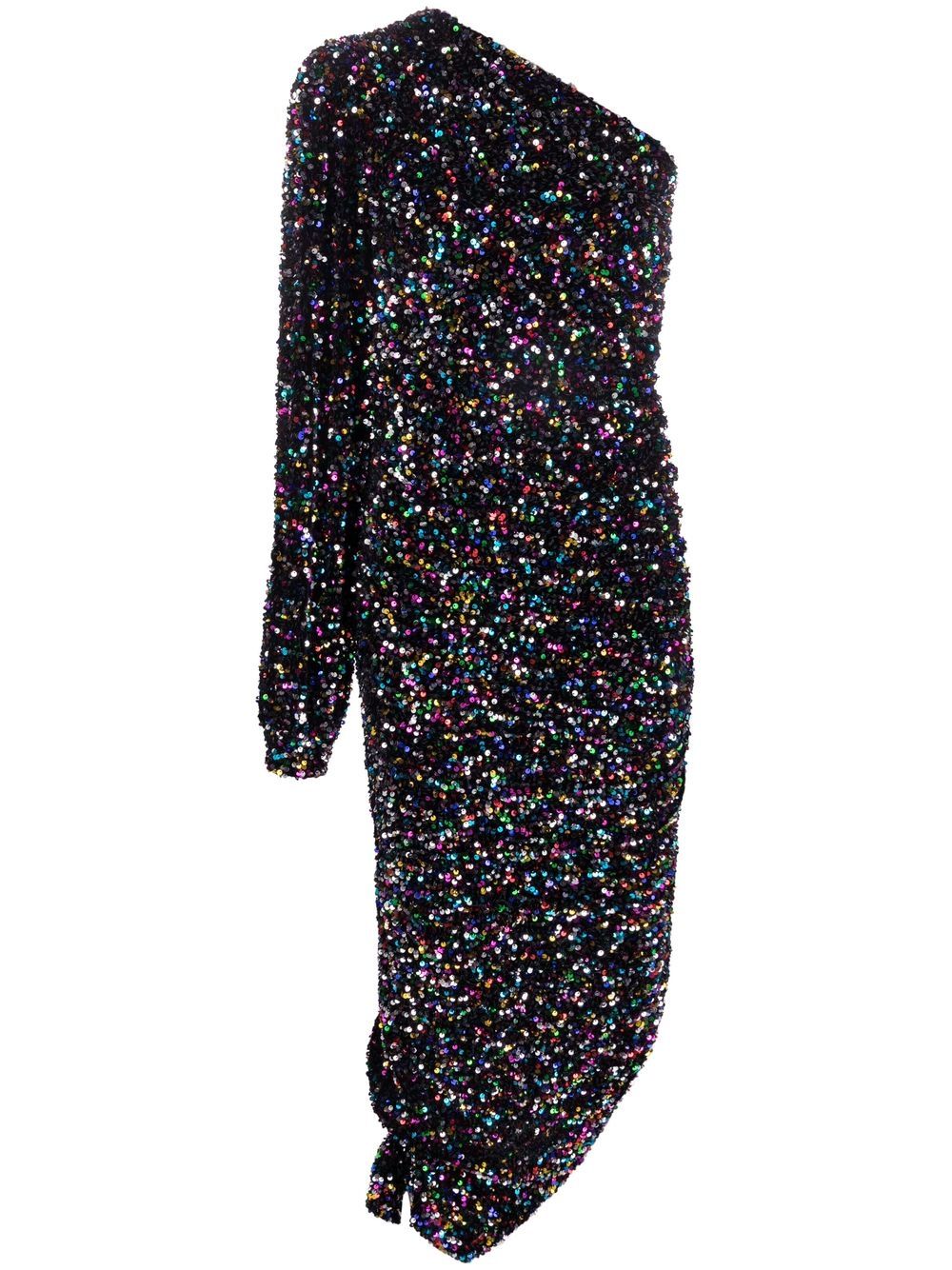 Asymmetric sequin dress - Black
