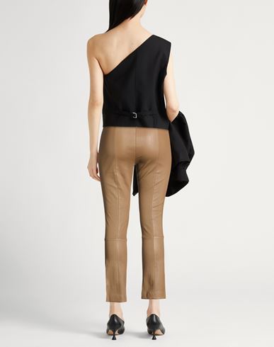 Woman Pants Light brown Size 6 Lambskin