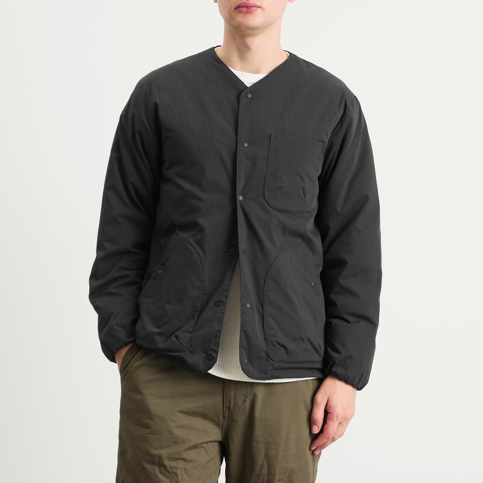 Men's Hinoc Ripstop Inner Down Cardigan Black