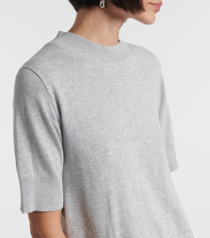 Layered cotton minidress
