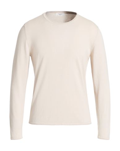 Man Sweater Beige Size 40 Cotton