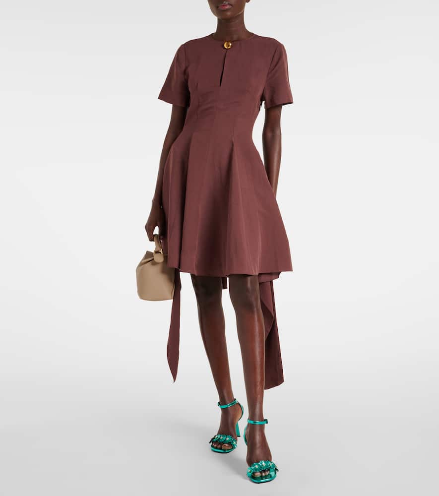Paula's Ibiza tie-detail midi dress