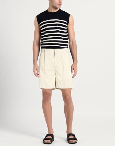 Man Shorts & Bermuda Shorts Cream Size 34 Cotton, Polyamide, Elastane