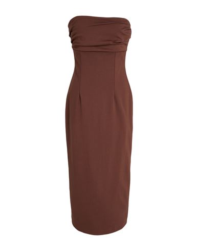Woman Midi dress Light brown Size M Viscose, Nylon, Elastane