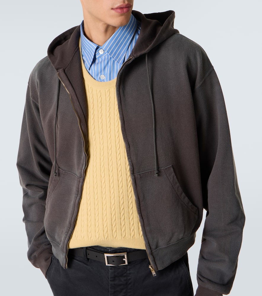 Cotton jersey hoodie