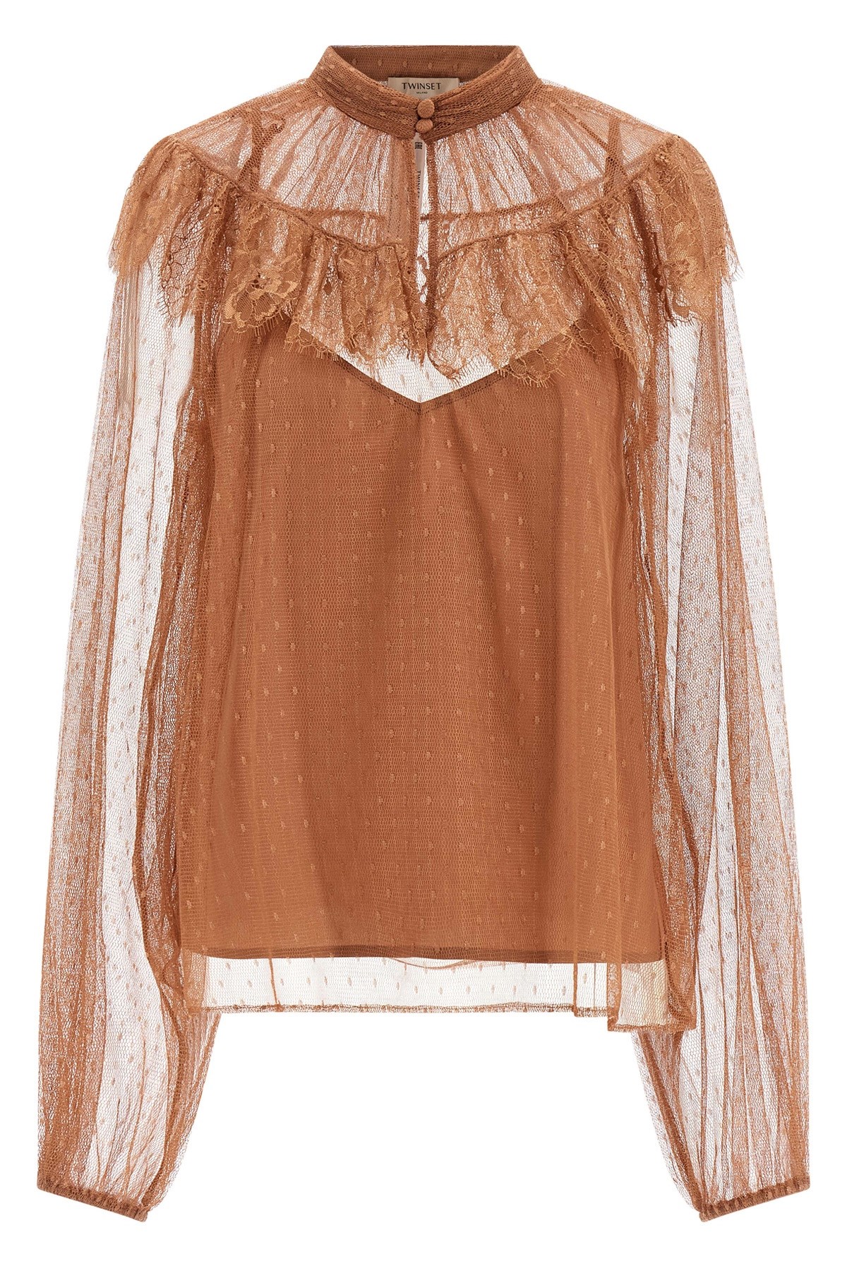 Tulle Plumetis Blouse
