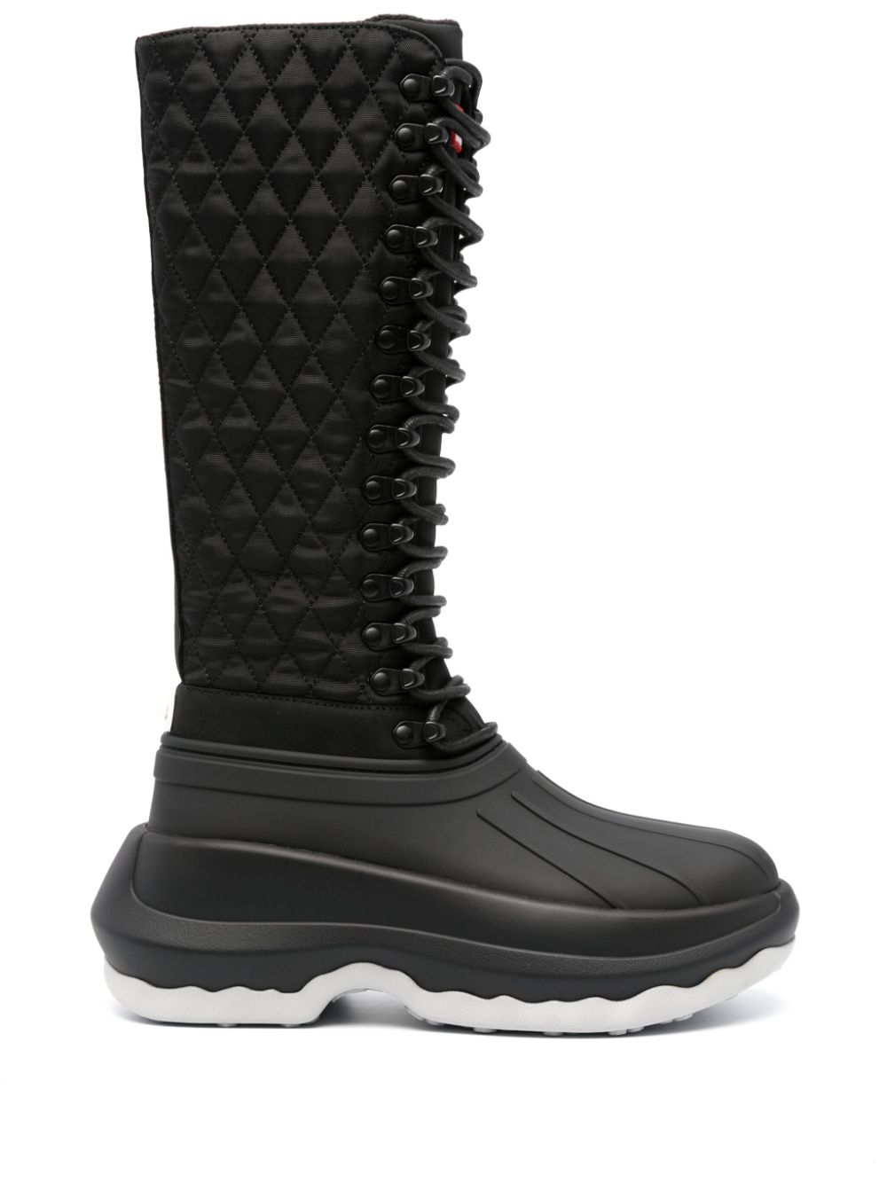 X Hunter Tall 70mm lace-up boots - Black
