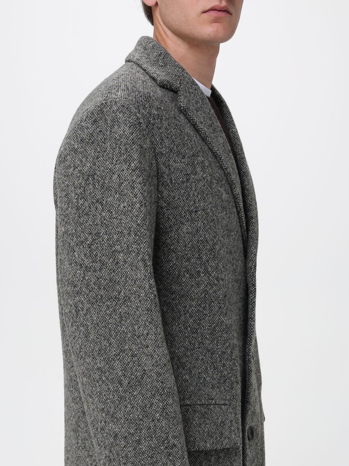 Coat Men color Grey