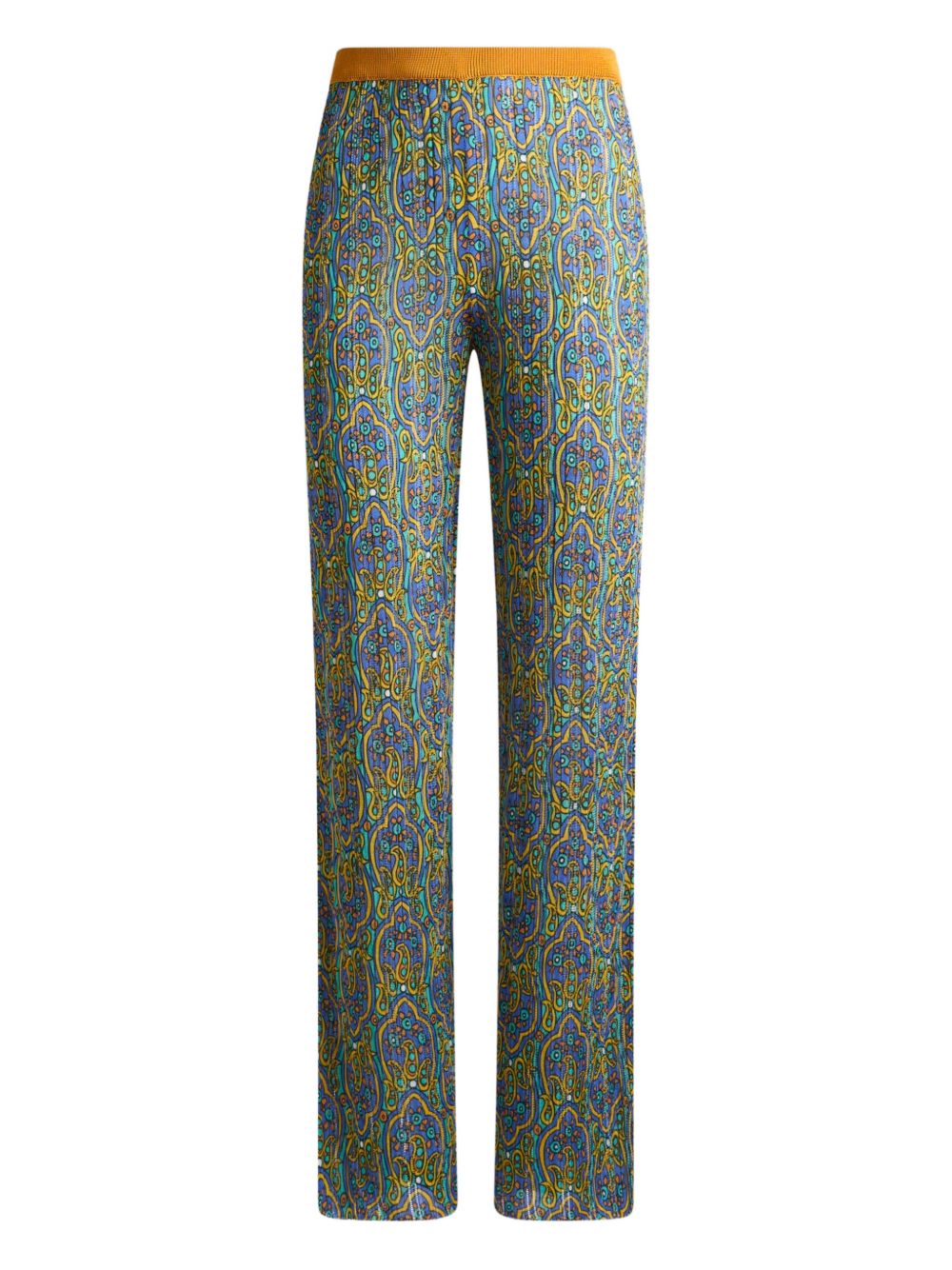 ETRO printed knitted trousers - Blue