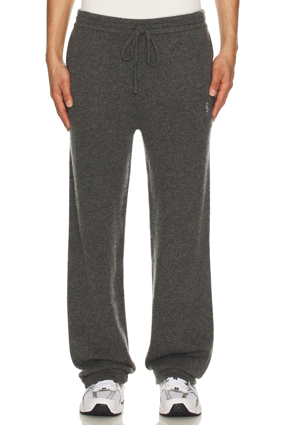 Sporty & Rich Cashmere Trousers in Grey