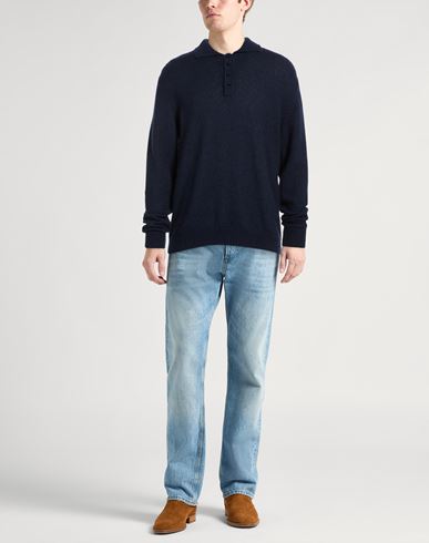 Lab Man Sweater Navy Size M Merino Wool, Superkid mohair, Cashmere
