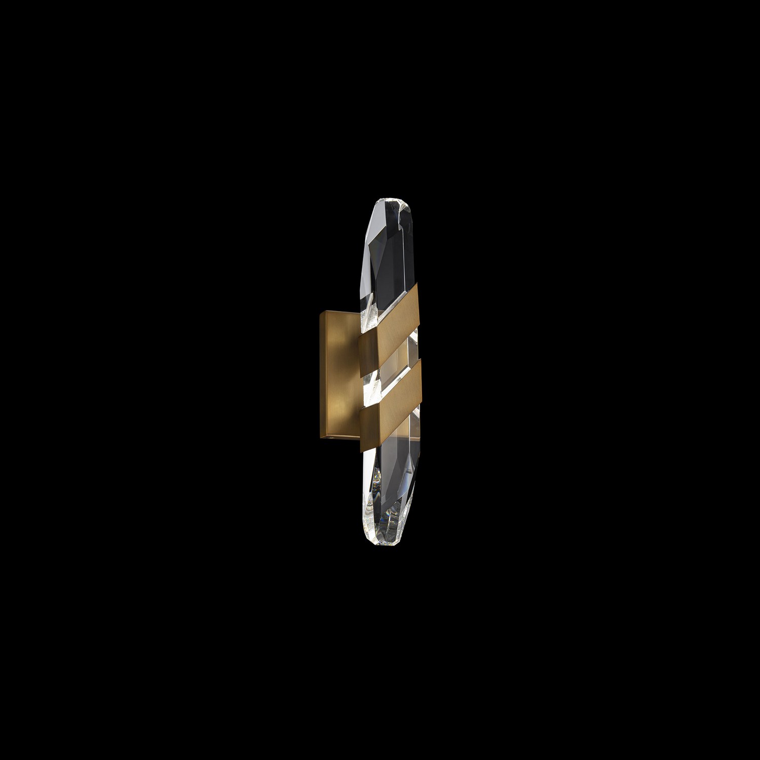 Aged Brass LED Wall Sconce from the Traverse Collection