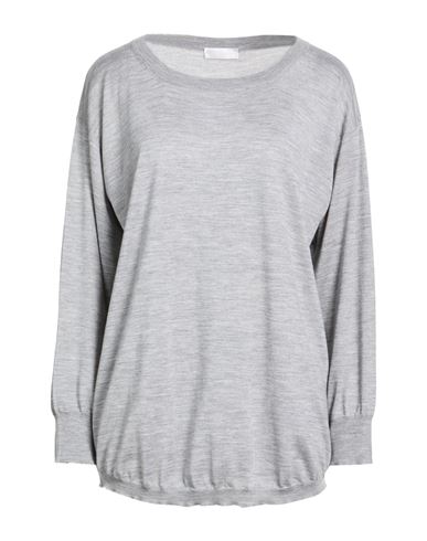 Woman Sweater Grey Size 12 Wool, Silk, Cashmere