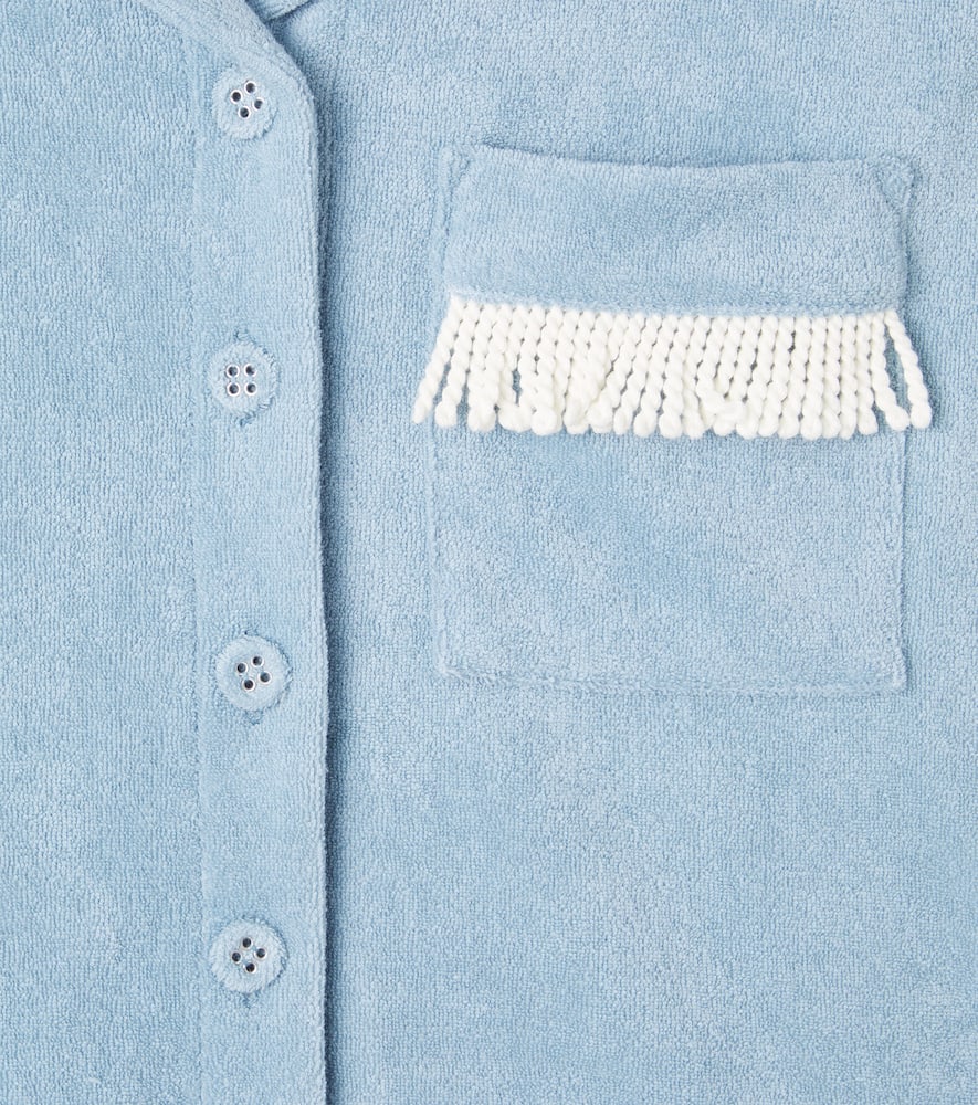 Awaken cotton-blend terry top