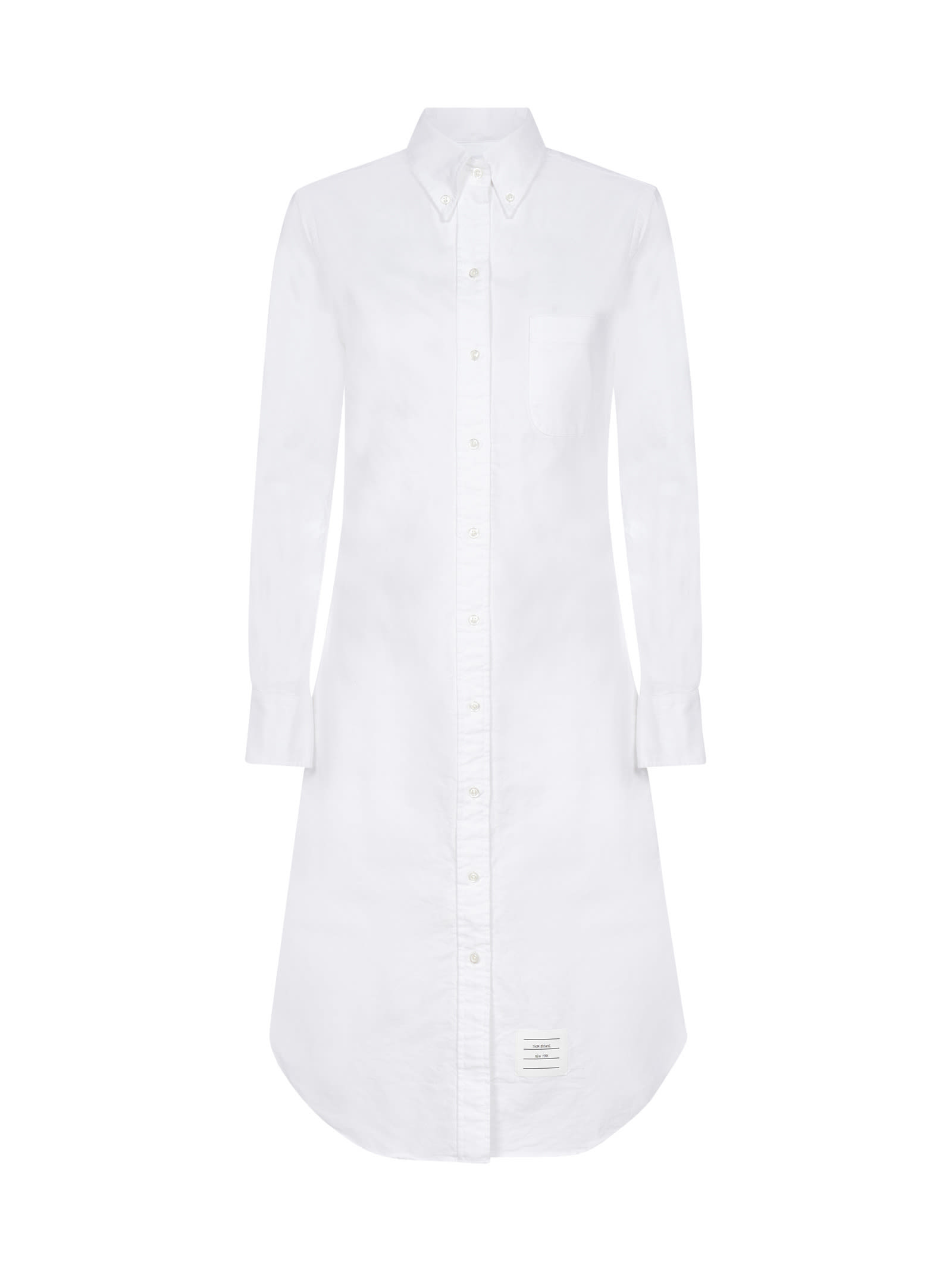 Knee-length shirt dress