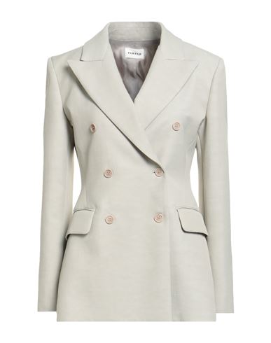 P. a.r. o.s. h. Woman Blazer Light grey Size L Viscose, Linen