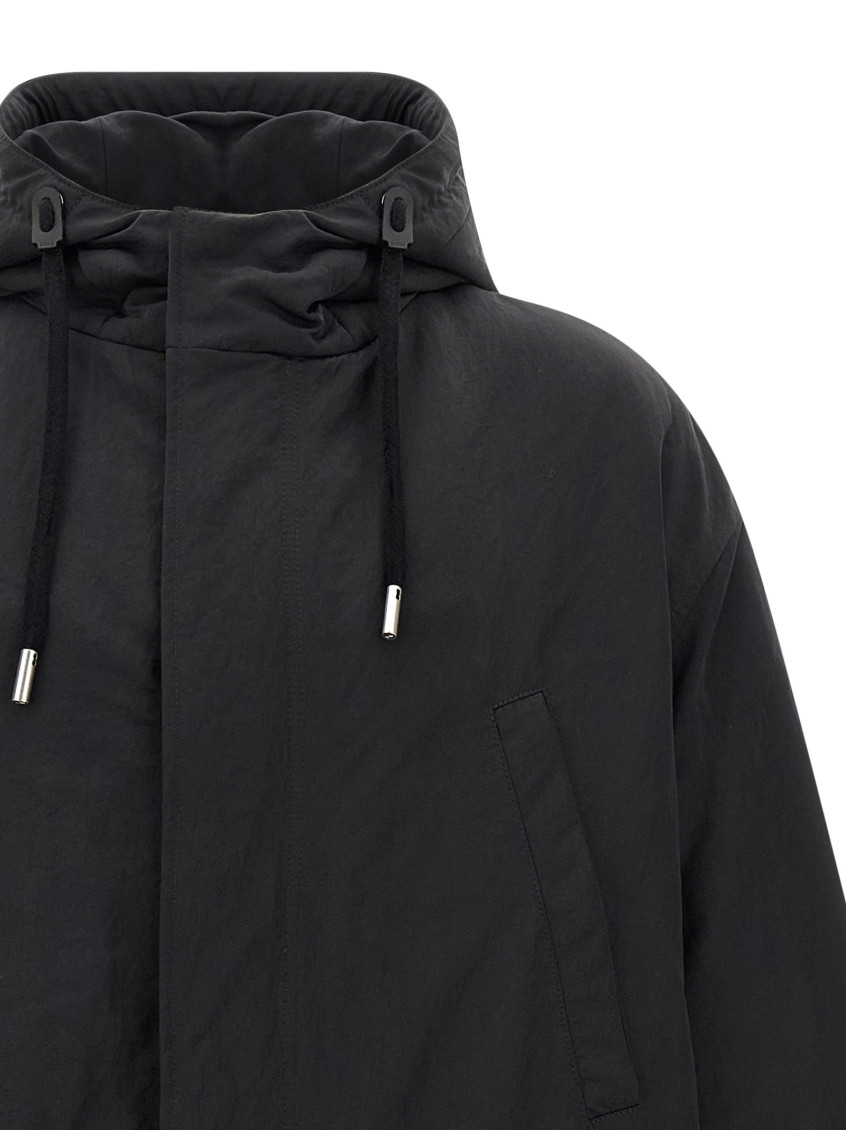 Long Parka Puffer Jackets Gray