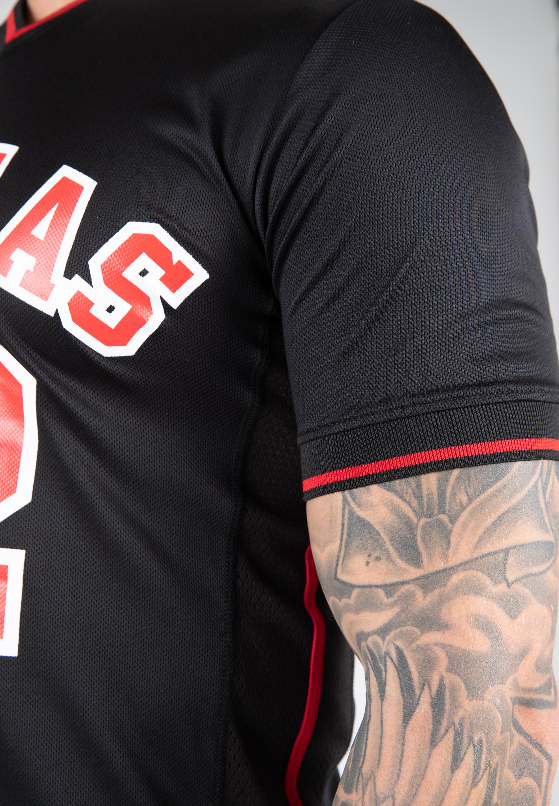 San Mateo T-shirt - Black/Red
