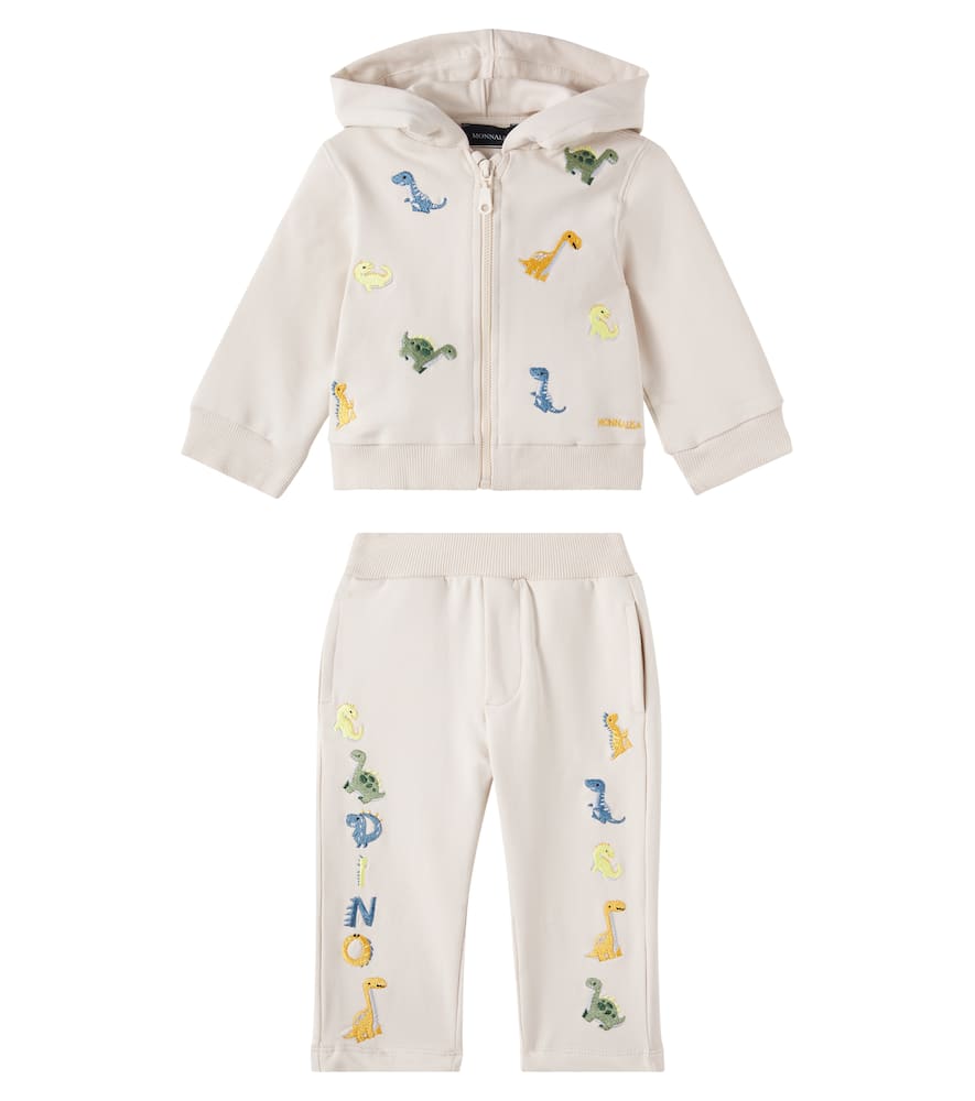 Baby cotton-blend hoodie and sweatpants set