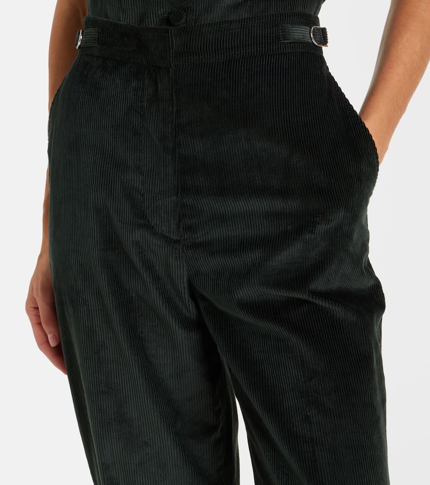 Vesta cotton corduroy flared pants